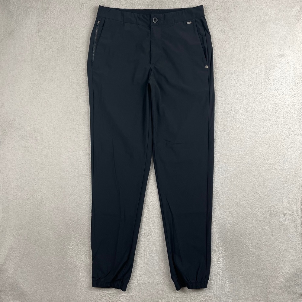 Vuori Fleet Sport Joggers Mens Small Black Stretch Run Gym V444 30"